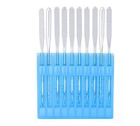 Alomejor Aiguille de Machine à Coudre Domestique Multifonction en Métal Résistante à la Rouille pour Diverses Aiguilles à Coudre 10 Pièces Adaptées aux Matériaux Fins et épais (11/75 aiguille 10
