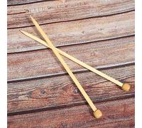 Alomejor Aiguilles à Tricoter Polies de Haute qualité, Accessoire de Tissage à Point Unique pour Pull écharpe, 2 Pièces (10mm)