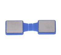 Alomejor Aiguiseur de Lame de Patin à Glace Double Face avec Surfaces en Céramique Diamant à Grain Fin et Grossier pour Patineurs Bleu