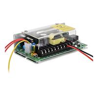 Alomejor Alimentation 12V 5A, Transformateur à Haute Efficacité | Interface de batterie de secours, fonction de temporisation réglable, port de câblage externe, forte performance de 50 W