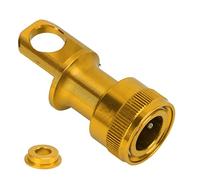 Alomejor Alomejor Boucle de Pédale à Dégagement Rapide, Adaptateur de Montage en Alliage D'aluminium avec Manchon Réducteur de 5 Mm pour Vélo Pliant et Trous de Vis M5 (Gold) (Gold) () ()