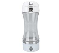 Alomejor Alomejor Bouteille d'eau à Hydrogène, Générateur d'eau à Hydrogène Rechargeable Portable Tritan, 420 Ml, Idéale pour les Voyages au Bureau à Domicile (PINK) (WHITE)