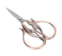 Alomejor Alomejor Ciseaux Rétro en Forme de Cygne pour Bricolage, Couture, Point de Croix, Outils de Coupe en Acier Inoxydable pour la Maison, pour la Plupart des Personnes du Bon âge (Or Rose) (Or