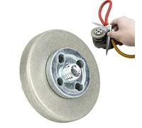 Alomejor Alomejor Meule Pierre à Aiguiser Diamant Haute dureté pour Outil de Rabotage Ciseaux de Forage, Outil Multifonctionnel pour Usage Domestique, Diamètre 5,6 Cm, Grain 180, Grain 360, 600, 800