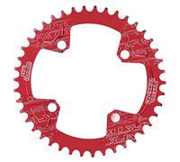 Alomejor Aluminium ALLIAG 104BCD Crank Crank avec Une Connection des DÉTES pour Une Course des Routes Bust (Rouge)