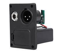 Alomejor Amplificateur de Câble de Guitare Plomb Faible Bruit pour 9 V-Up-Up avec Boîtier de Batterie EQ, Matériau Durable pour la Classe électrique, adapté aux Amplificateurs de Guitare et à la