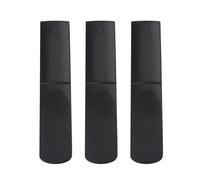 Alomejor Anches Saxophone Alto, Haute qualité Durable 3 pièces Taille 2.5 Noir for Musiciens Professionnels étudiants en Musique réparateurs Instruments à Vent