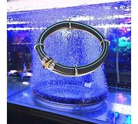 Alomejor Anneau à Bulles d'air, Barboteur d'oxygénation 'Aquarium en Cuivre avec des Performances Stables et Une Installation Facile pour Aquarium et étang de 15 Cm à 25 Cm de Diamètre (Cercle