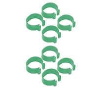Alomejor Anneau de Pied de Volaille, 100 Pièces, Anneau de Pied d'oie de Canard, Boucle de Type Ouvert pour L'identification de la Volaille (Green #12)