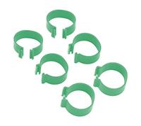 Alomejor Anneau de Pied de Volaille, 100 Pièces, Anneau de Pied d'oie de Canard, Boucle de Type Ouvert pour L'identification de la Volaille (Green #14)