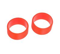 Alomejor Anneau de Raquette en Silicone, Surgrip Antidérapant à Haute élasticité, Absorption de la Sueur pour Les Raquettes de Tennis, de Badminton et de Courge (Rouge)