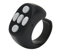 Alomejor Anneau de Télécommande Bluetooth avec Fonction de Rotation Facile des Pages pour la Lecture et Les Selfies pour Les Amateurs de Livres et Les Amateurs de Vidéos Courtes, Matériau ABS,