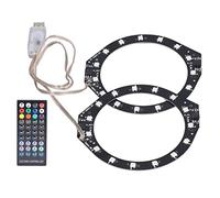 Alomejor Anneau Lumineux LED RGB pour Console, 400 Effets, éclairage D'ambiance coloré avec Contrôle par Application pour la Configuration des Jeux
