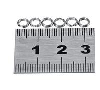 Alomejor Anneaux de pêche,résistant kit connecteurs leurres 100 pièces 5#,Accessoires pêche for débutants Experts mer rivière