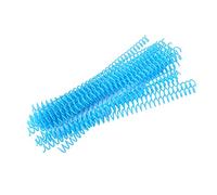 Alomejor Anneaux en Spirale de Reliure en Plastique Durables pour Papier A4, Découpés Manuellement, 20 Pièces pour Fournitures de Bureau (13mm*30 trous bleu 20 bandes)