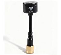 Alomejor Antenne à Gain élevé 5.8Ghz 3dBi RHCP Installation Flexible Fort pour FPV Racing Drone RC Pièces Accessoire (N-oir)