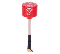 Alomejor Antenne RHCP 5,8 GHz 3dbi, Accessoire de Drone FPV Directionnel à Gain élevé avec Faible Perte d'alimentation Rouge adapté au Drone FPV (Coude MMCX)