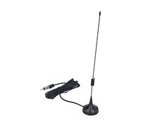 Alomejor Antenne Stéréo de Voiture, Antenne d'autoradio ABS avec Base Magnétique Solide, Câble d'Antenne de 30 Cm de pour l'amélioration du Signal FM, Support de Toit ou de Queue pour Véhicules