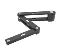 Alomejor Antivol Pliable pour Vélo, Conception Pliable en 6 Sections avec Corps en Acier allié Robuste et Manchon en Caoutchouc ABS, Antivol étanche pour Chaîne de Vélo pour Moto, (BLACK)