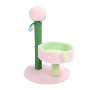 Alomejor Arbre à Chat D'intérieur avec Griffoir, Support d'escalade en Sisal, Lit pour Chat, Plateforme de Saut et Boule Suspendue pour Petit Espace (Style 2)