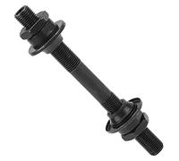 Alomejor Arbre de Moyeu de V¨¦lo, Kit D'essieu Avant et Arri¨¨re d'arbre de Moyeu Creux en Acier 108 Mm, 145 Mm pour VTT(Essieu Avant)