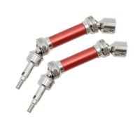 Alomejor Arbre D'entraînement en Métal de Mise à Niveau de Voiture Télécommandée pour Infraction 1/8 Mega Vendetta 3S, Transmission de Puissance Douce et Efficace pour Les Amateurs de RC (Rouge)