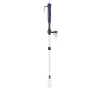 Alomejor Aspirateur électrique pour Aquarium, Nettoyeur de Gravier Efficace pour Changer l'eau, Fonctionne à Piles pour Aquarium, Matériau ABS