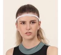 Alomejor Athletic Non-Slide Elastic Bandband Sweatband Hair Band for Running Football Basketball Soccer, Correspond aux Femmes pour Hommes, Couleur Noire (White)