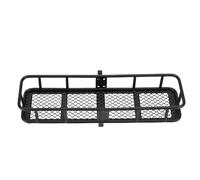 Alomejor Attelage Arrière de Voiture RC, Support Arrière en Alliage Haute Résistance pour Voitures à Chenilles SCX10 1/10, Panier à Bagages Tout-Terrain avec Support de Pneu de Secours, Mise à