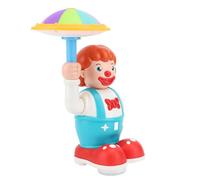 Alomejor Baby Clown Toy Rotation Umbrella Circus Performance avec des Lumières Colorées et de la Musique pour les Enfants Coordination des Yeux de la Main