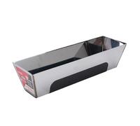 Alomejor Bac à Boue en Acier Inoxydable, Plateau Professionnel pour Cloisons Sèches avec Base Antidérapante, 12 Pouces pour la Construction et Les Entrepreneurs