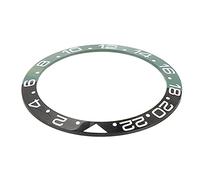 Alomejor Bague D'insertion de Lunette de Montre GMT en Céramique de 38mm de Diamètre, Vert Blanc, Belle Bague de pour Horlogers