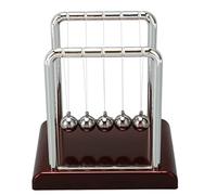 Alomejor Balançoire Balance Physique Pendule Balles Soulagement du Stress Cadeau pour Bureau Éducation, Plastique Métal 9x8.5x7cm, Adapté aux Enfants Atteints de TDAH ou D'Autisme