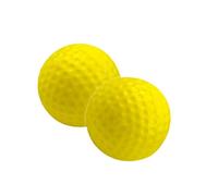 Alomejor Balles de Golf D'entraînement 16 Pièces Balles de Golf D'entraînement Sphères de 41mm avec Matériau Durable pour Une Utilisation Intérieure ou Extérieure 1 Ensemble (Yellow)