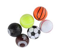 Alomejor Balles en caoutchouc Sarin, design sur le thème sportif, parfaites pour les compétitions et les amateurs de sport, diamètre 4,3 cm, poids 305 g