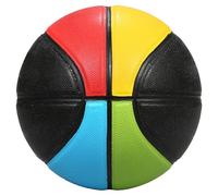 Alomejor Ballon de Basket-Ball coloré de Haute qualité, Résistant au Jeu avec Aiguille à Gaz et Sac en Filet Inclus pour Les Niveaux de Compétence (7)