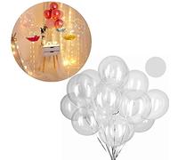 Alomejor Ballons Bobo Transparents et Réutilisables, Décorations écologiques pour Fête de Mariage, 50 Pièces, 15,7 Pouces en PVC