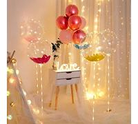 Alomejor Ballons Bobo Transparents et Réutilisables, Décorations écologiques pour Fête de Mariage, 50 Pièces, 15,7 Pouces en PVC