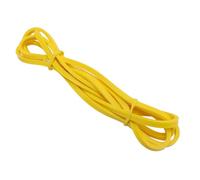 Alomejor Bande élastique de Musculation, 6,4 Mm, en Latex Jaune, Résistance de 2,3 à 6,8 Kg, Haute élasticité, Idéale pour Les Squats, L'entraînement Physique et la Salle de Sport à