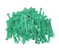 Alomejor Bandes de Cuisses de Poulet Réglables, étiquettes Numérotées Durables pour Pattes de Volaille, pour L'élevage de Poulet, de Canard et d'oie, 100 Pièces (Green)