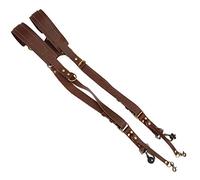 Alomejor Bandoulière Appareil Photo, Confortable et Durable bandoulière Cuir réglable Double Harnais pour photographes Professionnels et Amateurs en déplacement