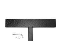 Alomejor Barre de Marche d'attelage en Fer pour Pare-Chocs de Remorquage, capacité de Charge de 220 LB pour Récepteur de 2 Pouces, Marche Antidérapante Noire avec Verrouillage à Goupille pour SUV,