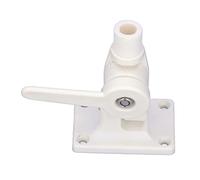 Alomejor Base D'antenne Marine, Conception à Cliquet ABS Durable et Réglable pour Bateaux, Idéale pour Les Surfaces Horizontales et Inclinées, Poignée Rapide pour Une Installation Rapide