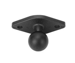 Alomejor Base de à Bille de 1 Pouce en Alliage D'aluminium, Tête à Bille en Caoutchouc Idéale avec Motif de Boule de 1 Pouce pour Les Tapis Roulants de Camions