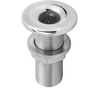 Alomejor Bateau à Travers la Coque de vidange en Acier Inoxydable à Travers la Coque raccord connecteur Bateau Court Droit traversant la Coque Joint de Sortie pour Bateaux Yacht