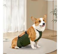 Alomejor Bavoir Respirant et Entièrement Protecteur pour Chien, Protection de Poitrine, Facile à Nettoyer pour Animaux de Compagnie, Grande Bande Ventrale pour Chien de Grande Taille (L)