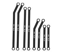 Alomejor Biellette de Direction RC Liaison de Direction RC pour Chenille AXIAL SCX24 1/24 RC, Fabrication Précise Anti-Vibration, Ensemble de Maillons RC à Dégagement élevé, Conduite