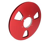 Alomejor Bobine de Bande 10,5 Pouces 1/4 Pouces, Conception Professionnelle pour une Excellente qualité Sonore D'enregistrement, en Alliage D'aluminium (rouge)