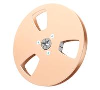 Alomejor Bobine de Ruban Vide de 1/4 à 5 Pouces, en Alliage D'aluminium à Faible Bruit, pour Systèmes de Bobine à 3 Trous, Couleur or