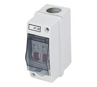 Alomejor Boîte de Distribution étanche IP65, Boîtier MCB Ignifuge Durable à 2 Voies pour Usage Extérieur, Matériau ABS (16A 32A)